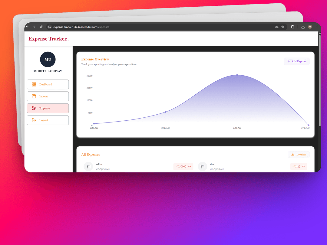 Personal Expense Tracker